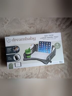 Dreambaby EZY-Tote Large Travel Tray with Tablet Holder ( New)